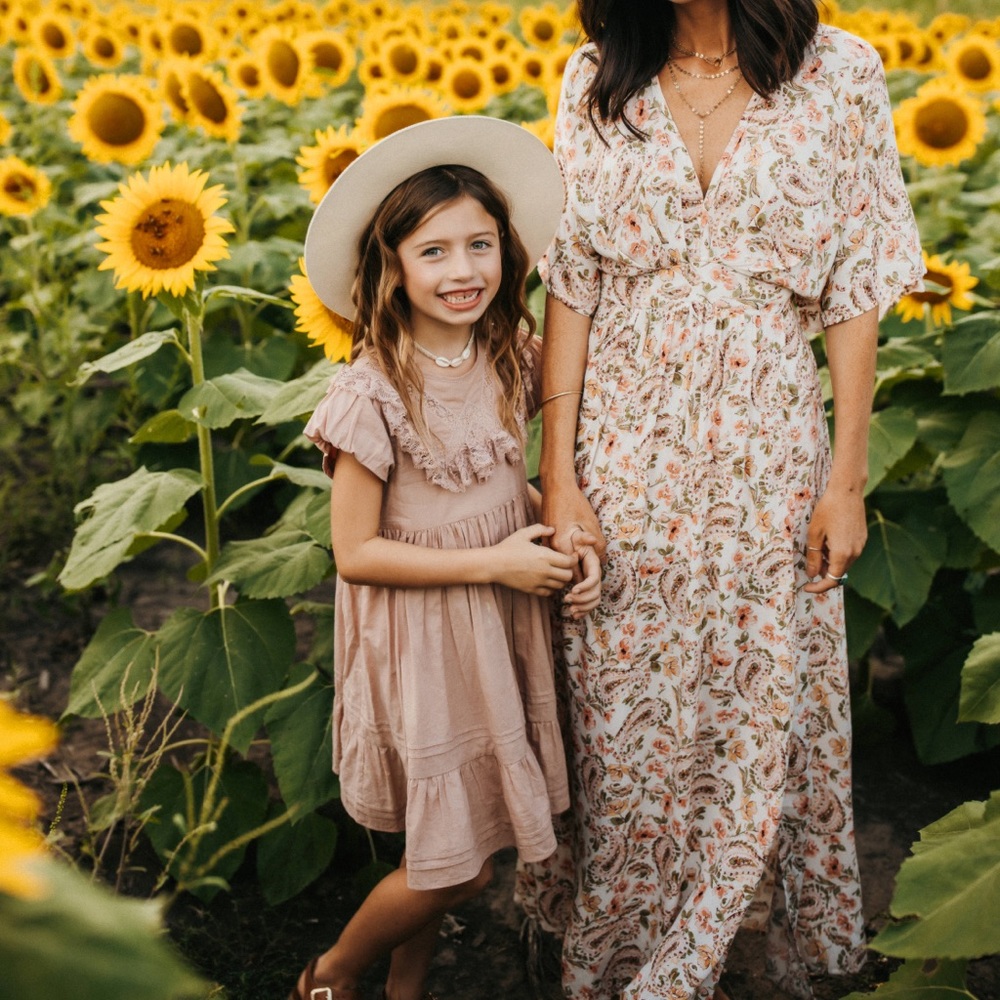 Pink Lily Boutique Floral maxi dress.